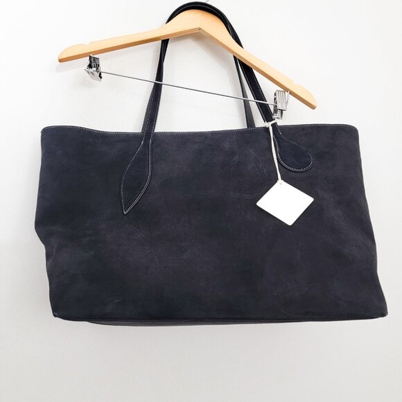 Little Liffner Mega Sprout Tote in Black Suede NWT - Picture 9 of 11